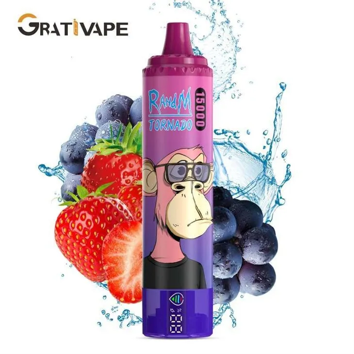 STRAWBERRY GRAPE  Grativape RahdM TORNADO 15000