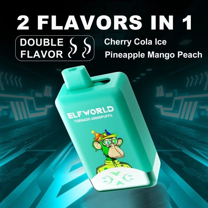 E40 Cherry Cola Ice +Pineapple Mango Peach_ELFWORLD TORNADO 60000 E40 Cherry Cola Ice +Pineapple Mango Peach_ELFWORLD TORNADO 60000