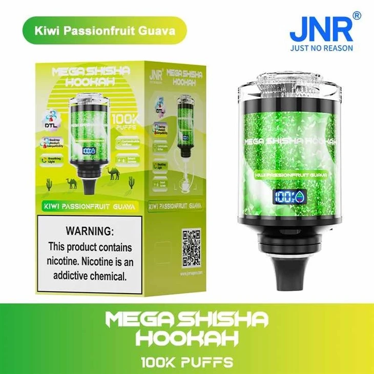11-Kiwi-Passionfruit-Guava_Mega Shisha Hookah 100K
