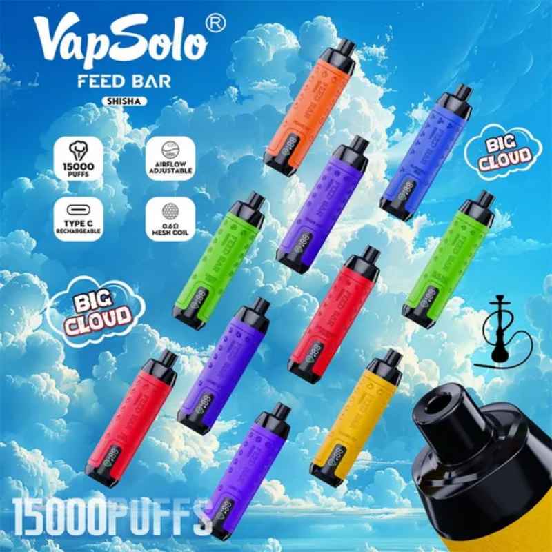 Vu-Solo-Shisha-15000-Vapes-E-Cigarette-Vapsolo-EU-Germany-Spain-Warehouse-Flavour-Feed-Bar-HookahVapsolo FEED BAR 15000