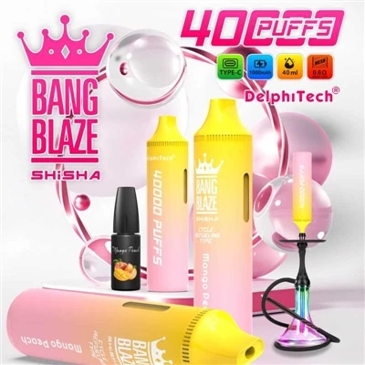 X'tip ta 'sigarett elettroniku huwa Bang Blaze Shishia 40000?