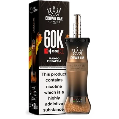 AL Fakher Crown Bar EHOSE X 60K: Forma Ġdida Matura Ta' Vape Disposable ta' K...