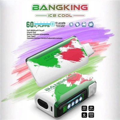BANGKING ICE King COOL 60000: L-Evoluzzjoni High-Tas-sigaretti E-Disposabbli.