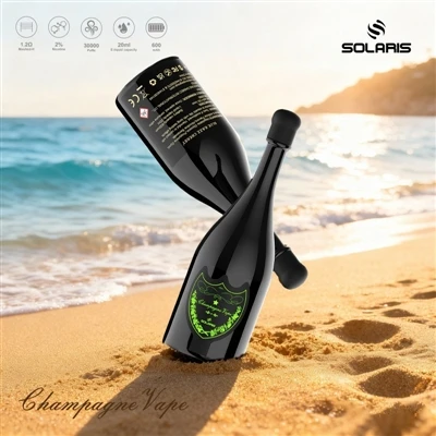 SOLARIS Champagne 30000 Puffs 30K E-sigarett: Meta Għoli Puff Count Jiltaqa '...