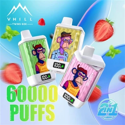 Vhill Twins 60000: Esperjenza Ġdida fjamanta f'-volum għoli ta' sigaretti E- ...