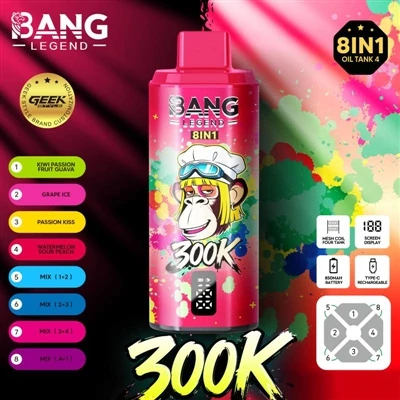 Bang Legend 300000: Nisfrutta Esperjenza Ġdida tas-sigaretti E-, Igawdu 300,0...
