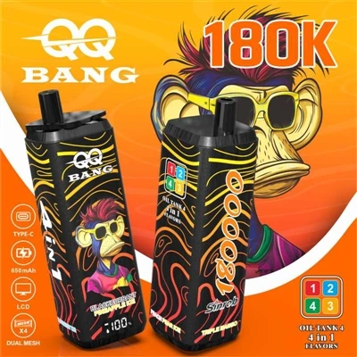 QQ BANG 180K 4in1: Sigarett Wieħed, Erba' Togħmiet - Party Portable Għaż-Żgħa...