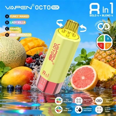 Vapen Octo 160K Puffs 8-in-1: Meta Togħmiet Multipli M'għadhomx Gimmick, Imma...