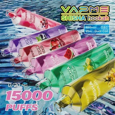 Vapme Shisha Hookah 15000: Fużjoni ta' Esperjenza ta' Hookah Ħfief U Vape Dis...