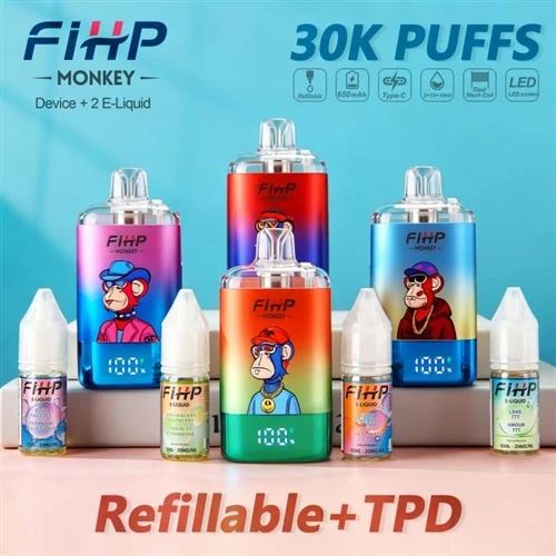 FIHP MONKEY 30K Vape li jerġa' jimtela: Għażla ġdida li tibbilanċja l-ħajja t...
