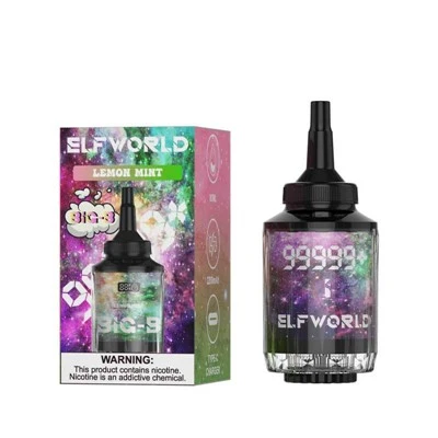 Elfworld double b'ħalq ġgant hookah shisha 99999+ puffs