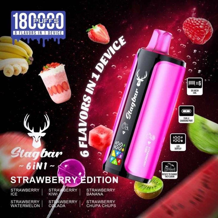Stag Bar 6in1 180K Puffs Vape suppliers Stag Bar 6in1 180K Puffs Vape suppliers