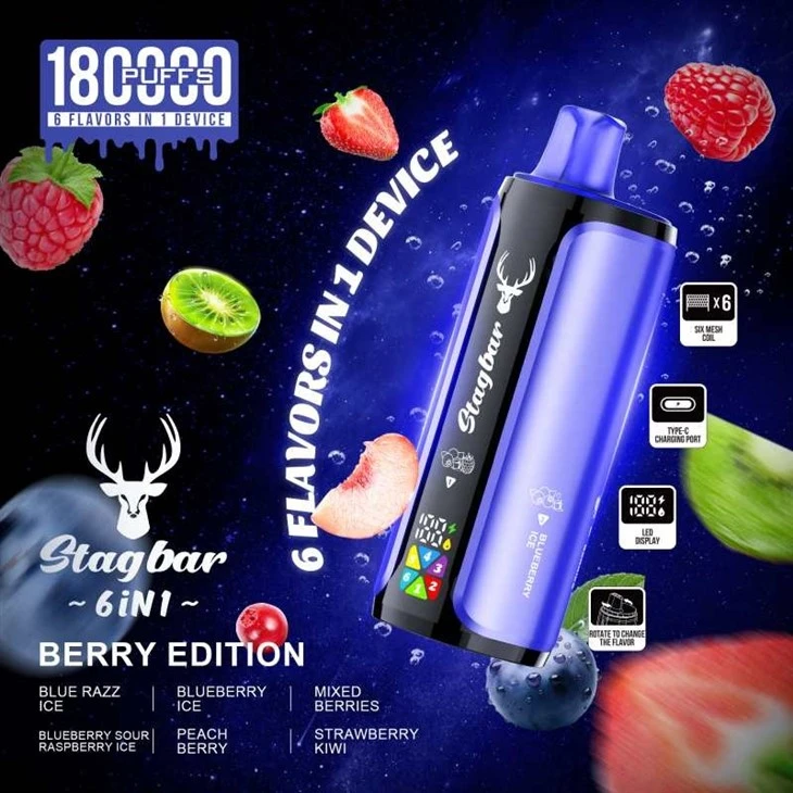 StagBar 6in1 180K Puffs Vap suppliers StagBar 6in1 180K Puffs Vap suppliers